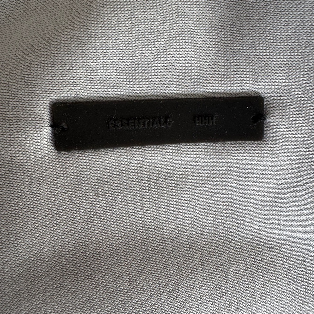 Essentials Gray Hoodie with Red Print - Picture 5 of 9